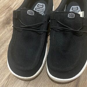 Hey Dude Men's Black Slip-On Loafers